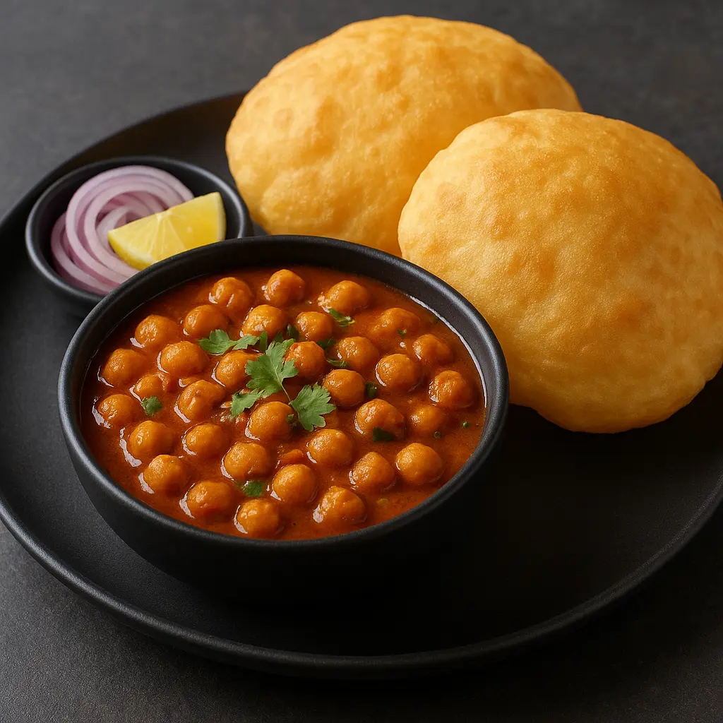 Delicious Choley Bhature at Desi Club in Edmonton, AB